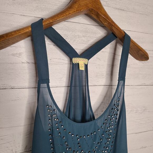 Anthropologie Size Small Pins & Needles Jeweled Tank - Picture 2 of 10